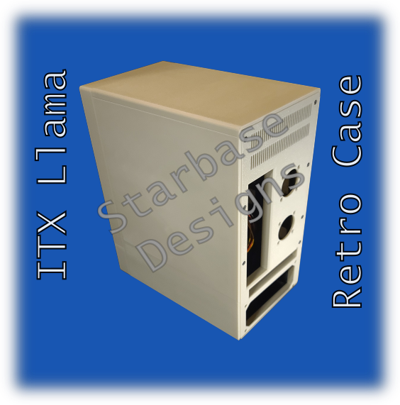ITX-Llama Retro PC Case - PS/II Style